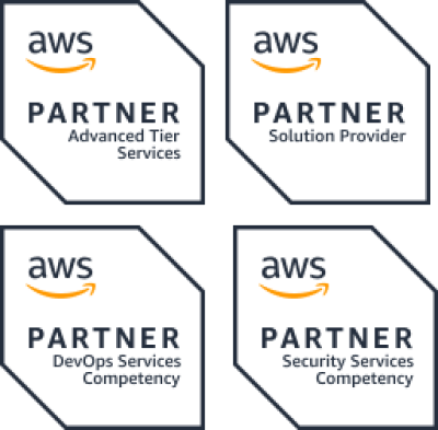  AWS Partner Advanced Tier Services, AWS Partner DevOps Services Competency, AWS Partner Solution Provider, AWS Partner Security Services Competency 